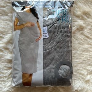 Maternity shorts sleeve dress